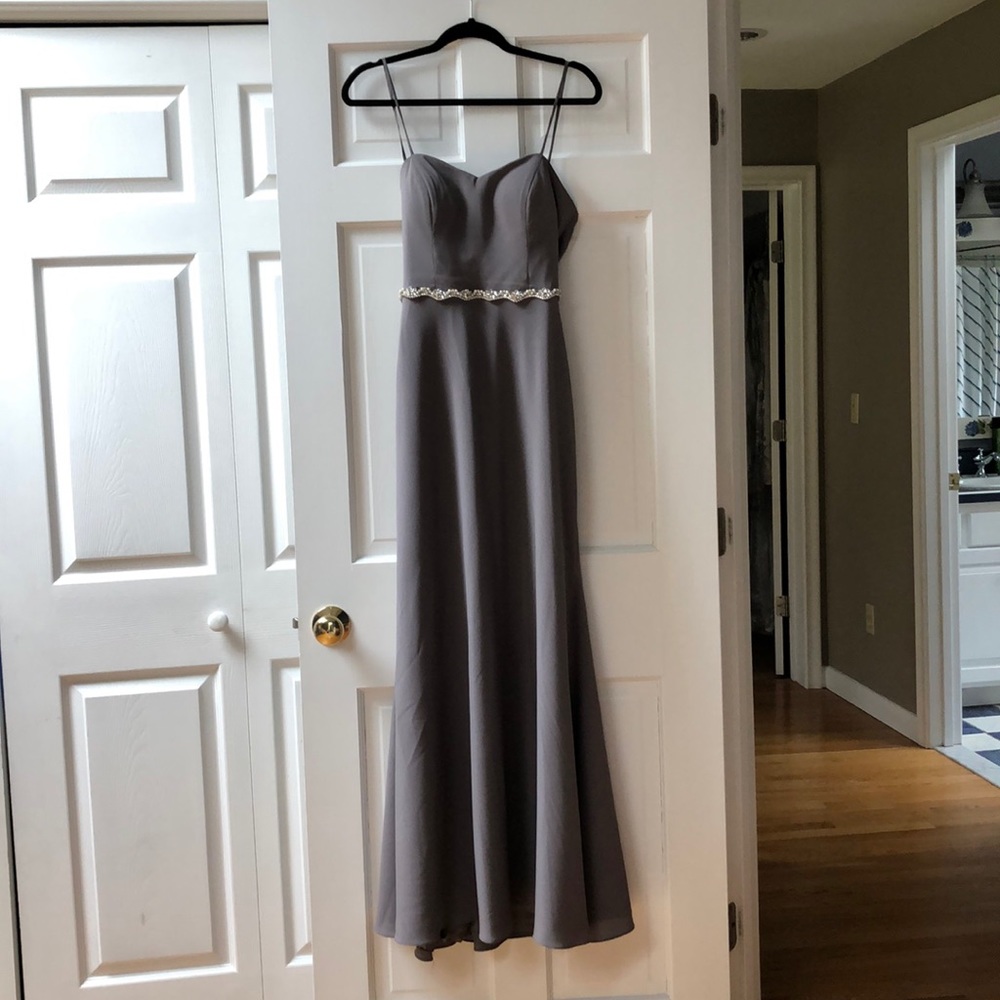 Jenny Yoo grey gown size 8
